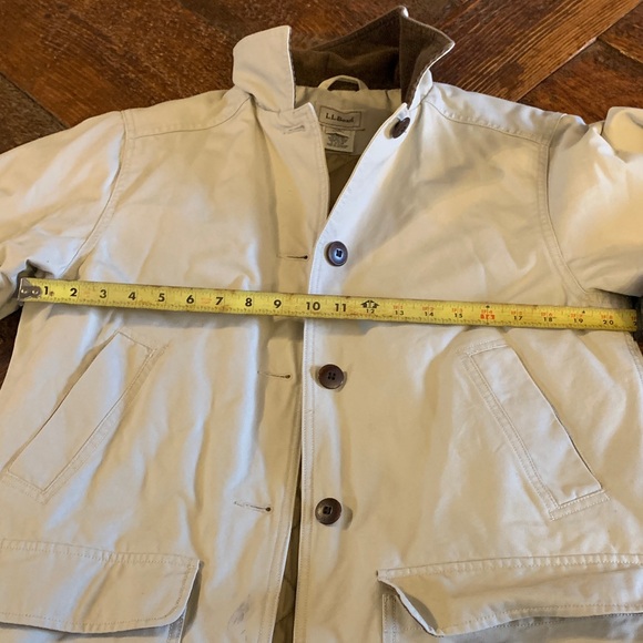 L.L. Bean woman’s Tan Chore Coat Jacket Small - Picture 11 of 16